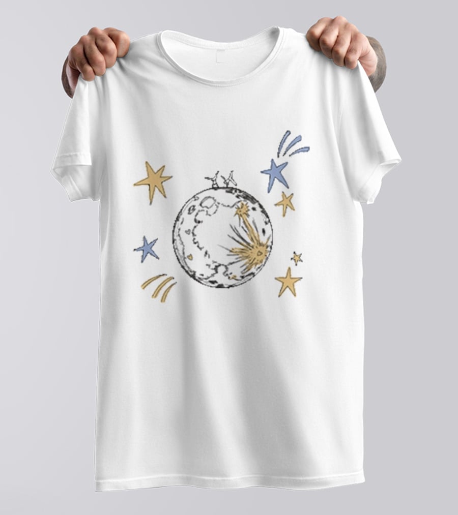 Noah Kahan Orbiter Lyrics Moon And Stars Celestial T-Shirt