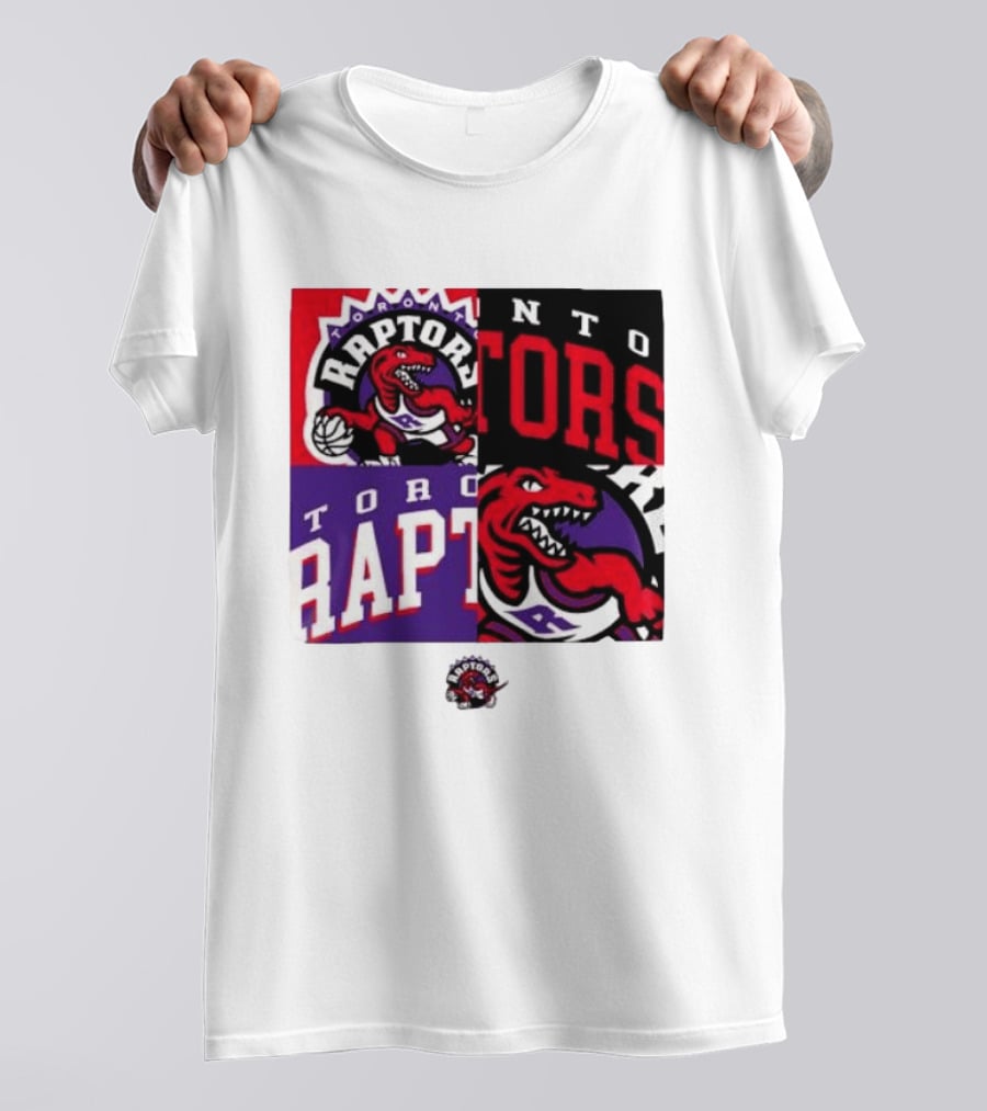 Toronto Raptors NBA Block Team Logo Graphic Raptors Basketball T-Shirt