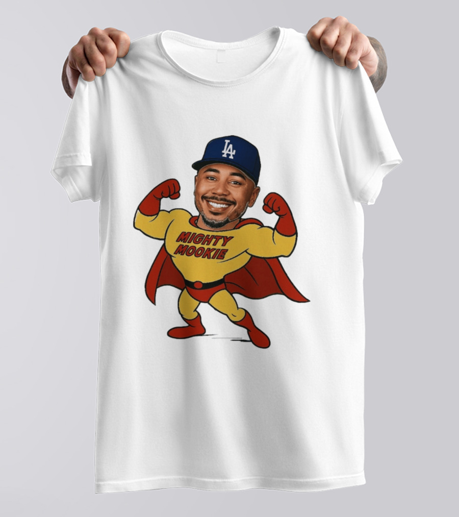 Mookie Betts Los Angeles Dodgers Mighty Mookie Superman T-Shirt