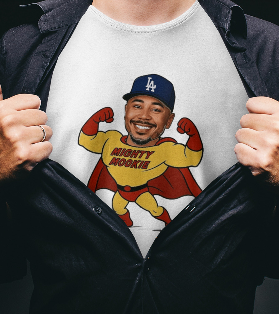 Mookie Betts Los Angeles Dodgers Mighty Mookie Superman T-Shirt