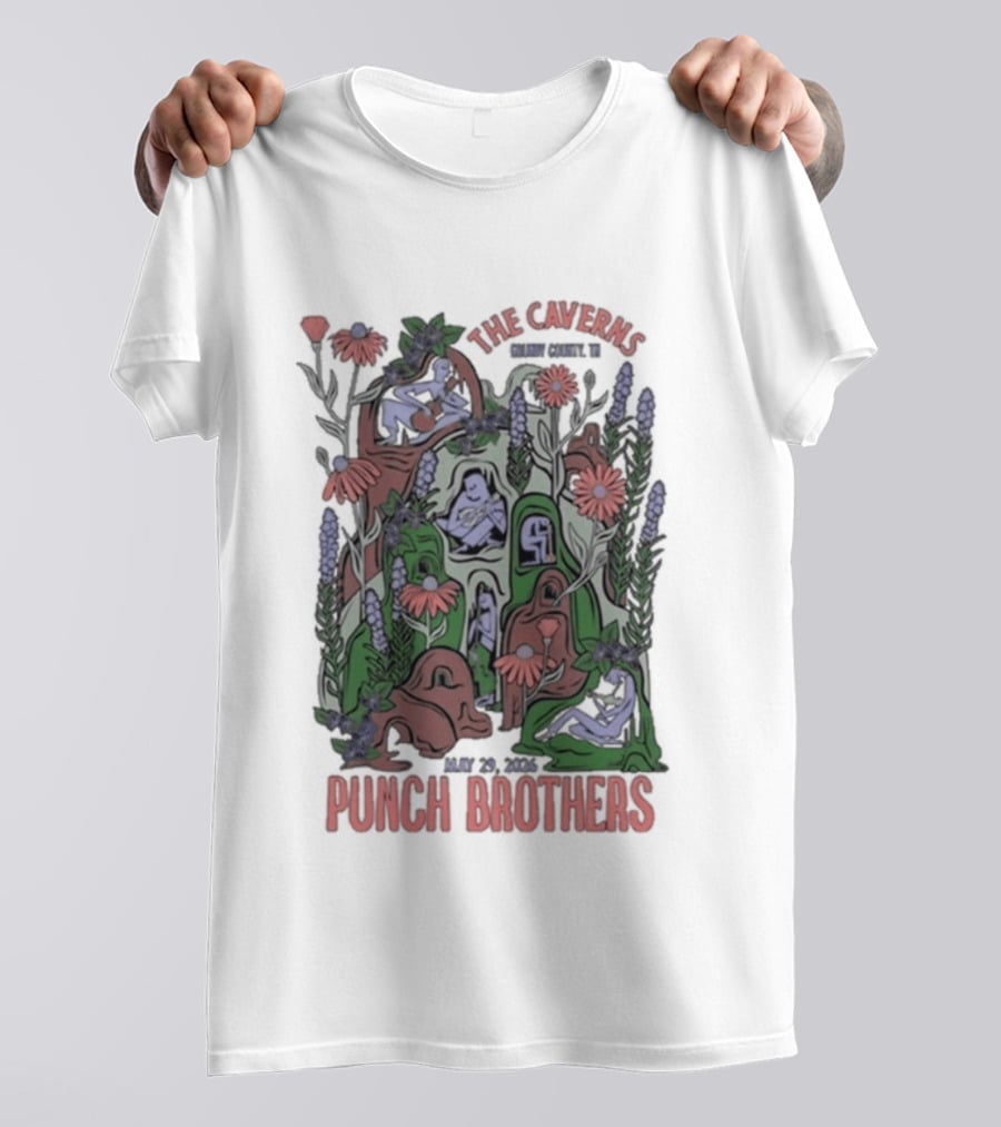 Punch Brothers Live Concert The Caverns Pelham TN 05.29.2026 T-Shirt