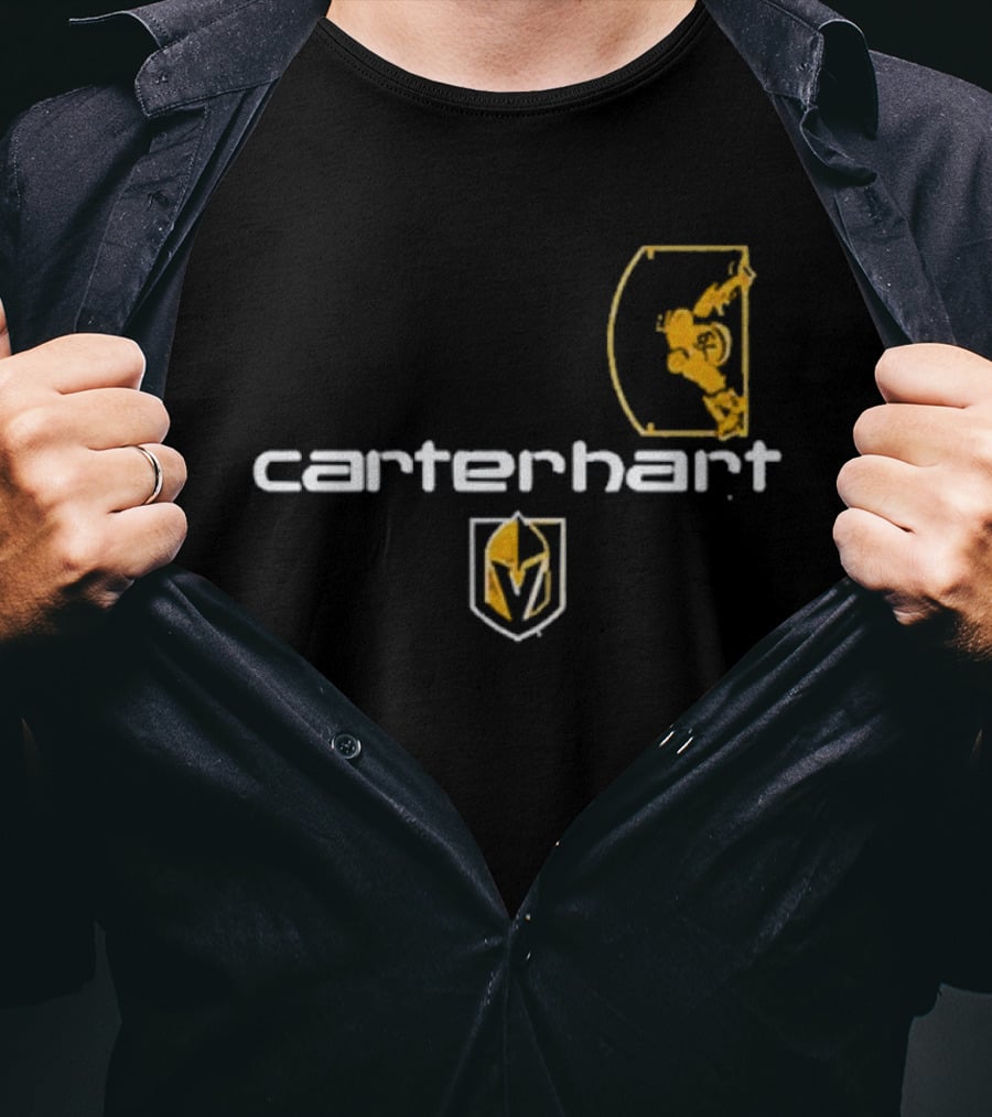 Carter Hart Vegas Golden Knights Goalie Helmet T-Shirt
