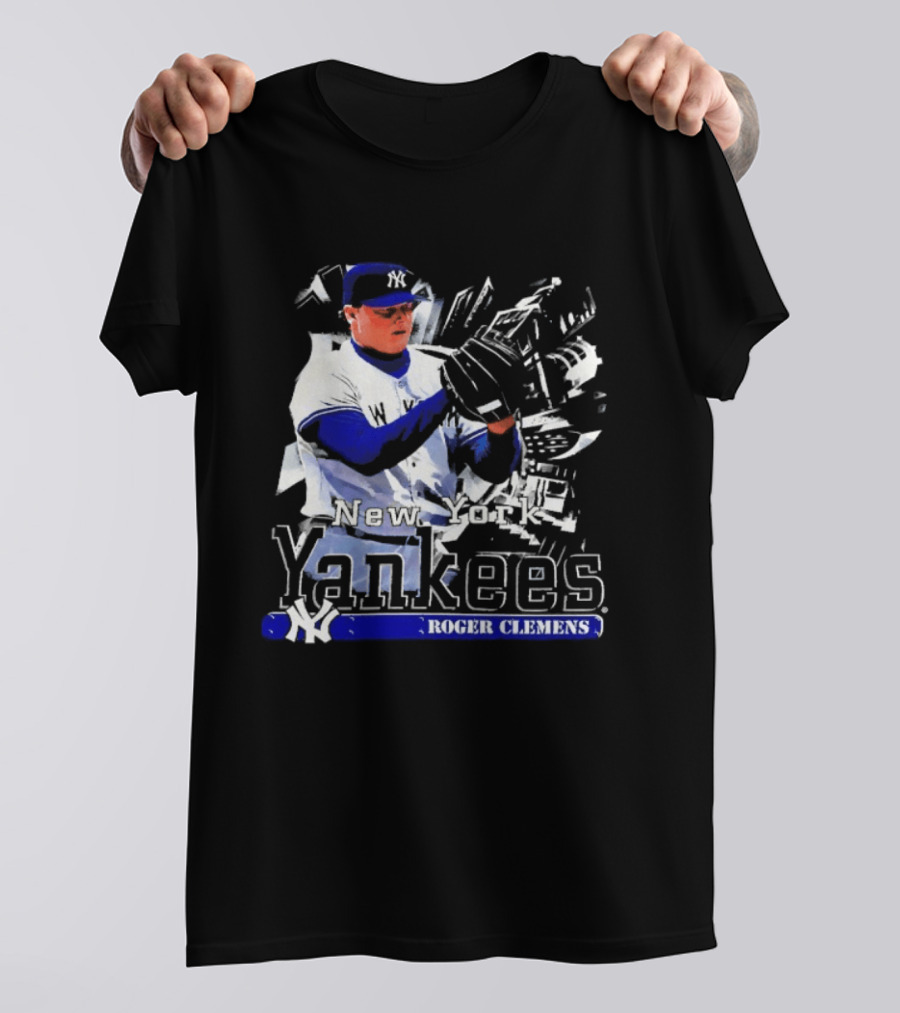 Yankees Roger Clemens Pitcher Artwork Classic Baseball T-Shirt