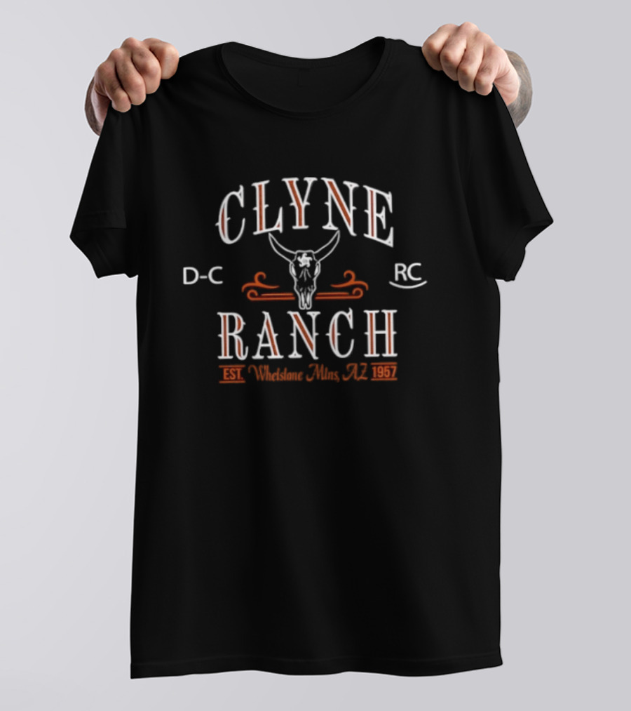 Clyne Ranch DC RC Skull Whetstone Mountains AZ Est 1957 T-Shirt