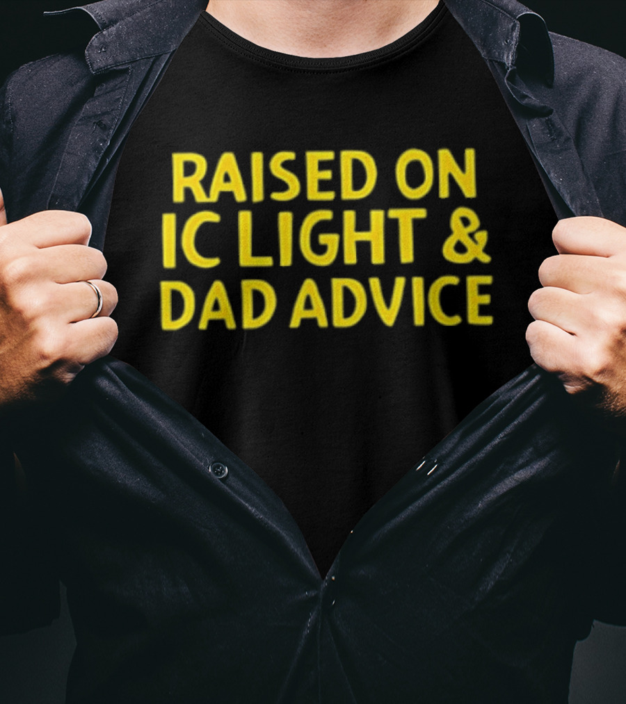 Raised On IC Light & Dad Advice Vintage Yellow Nostalgia T-Shirt