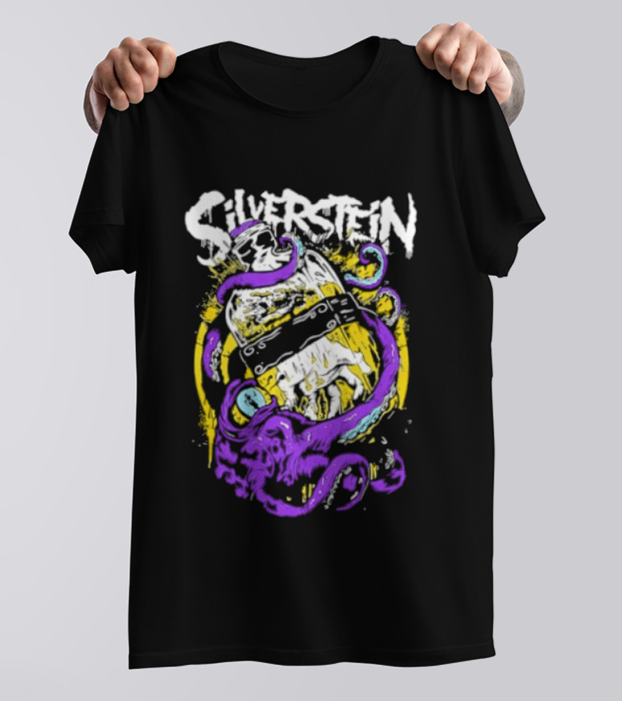 Silverstein Ghost Killer Entertainment Band Merch Tentacle T-Shirt