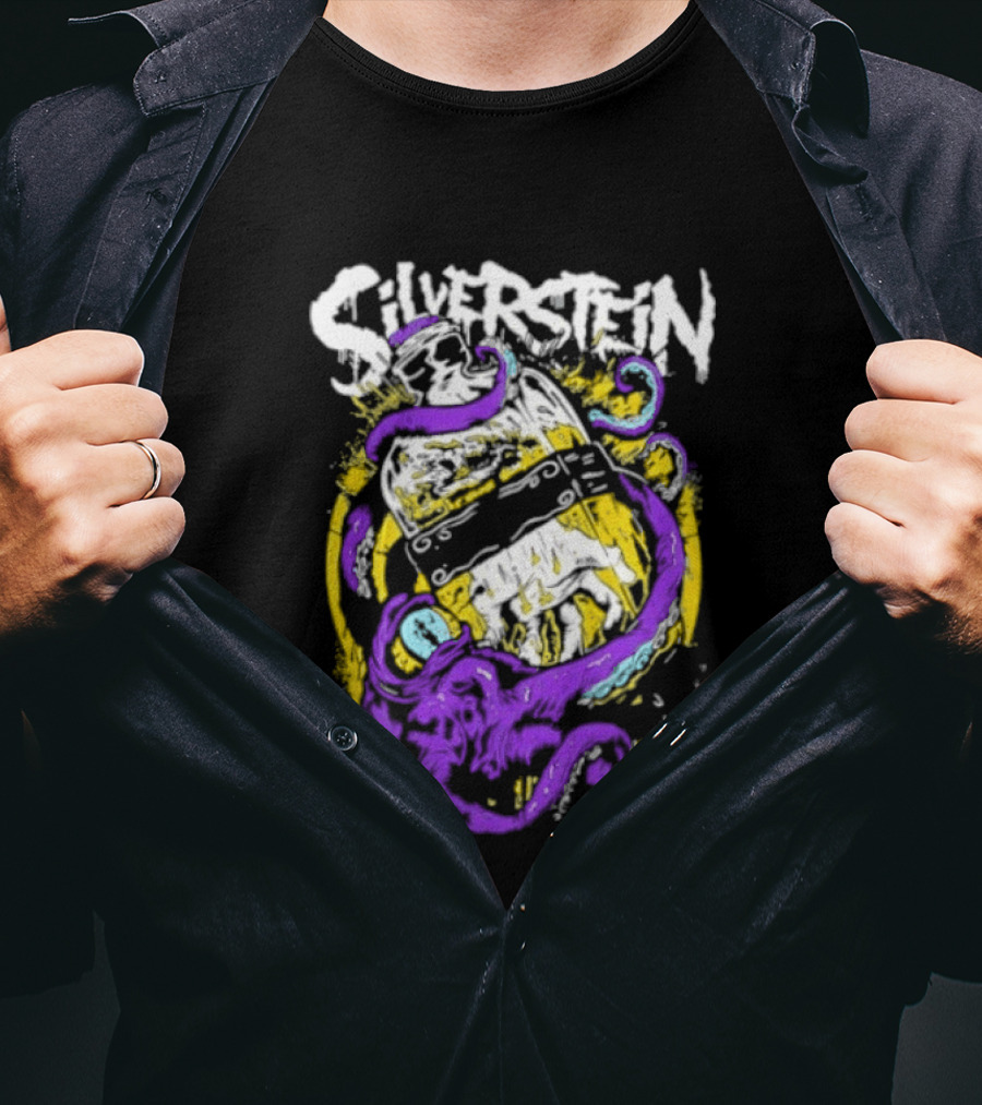 Silverstein Ghost Killer Entertainment Band Merch Tentacle T-Shirt