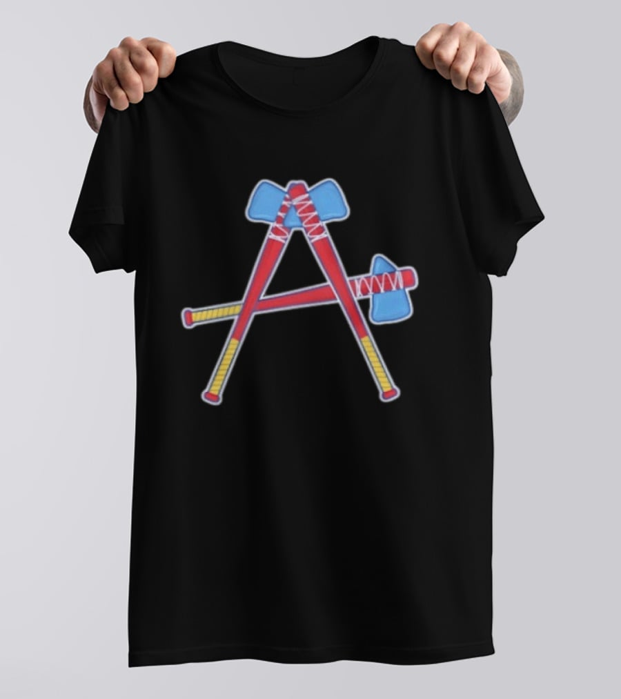 Atlanta Braves Tomahawk A Baseball T-Shirt