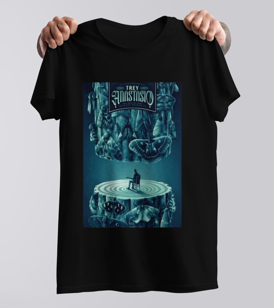 Trey Anastasio Acoustic Evening May 29 30 2022 Missoula MT Tour With Moths And Guitarist T-Shirt