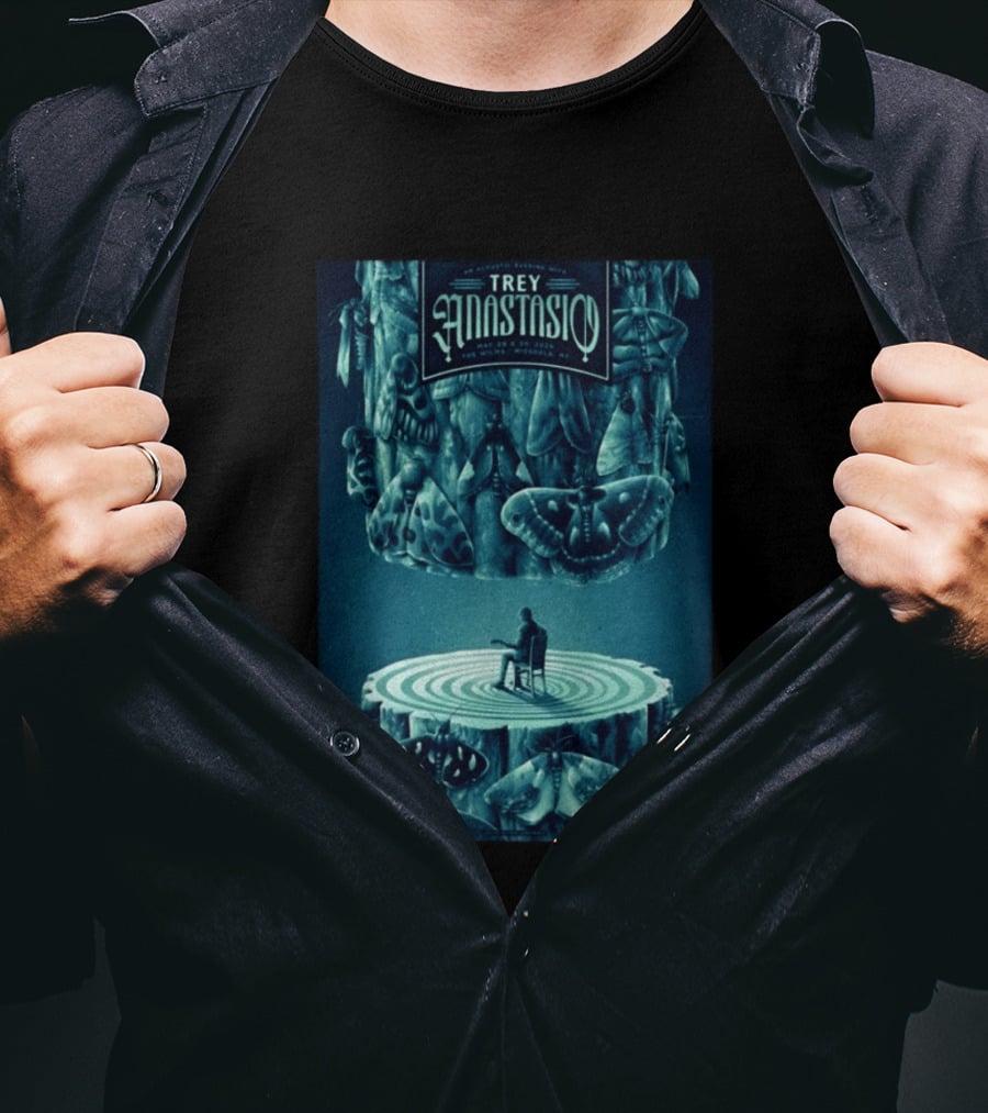 Trey Anastasio Acoustic Evening May 29 30 2022 Missoula MT Tour With Moths And Guitarist T-Shirt
