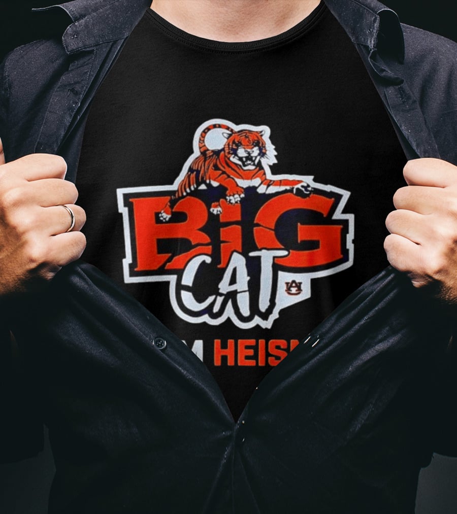 Auburn Big Cat Tiger Team Heisman T-Shirt