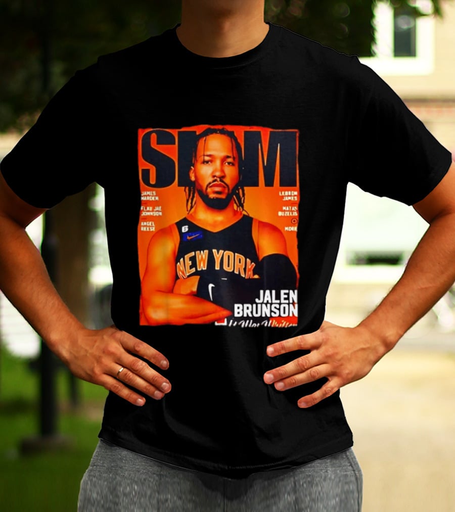 Slam Magazine New York Jalen Brunson Basketball T-Shirt