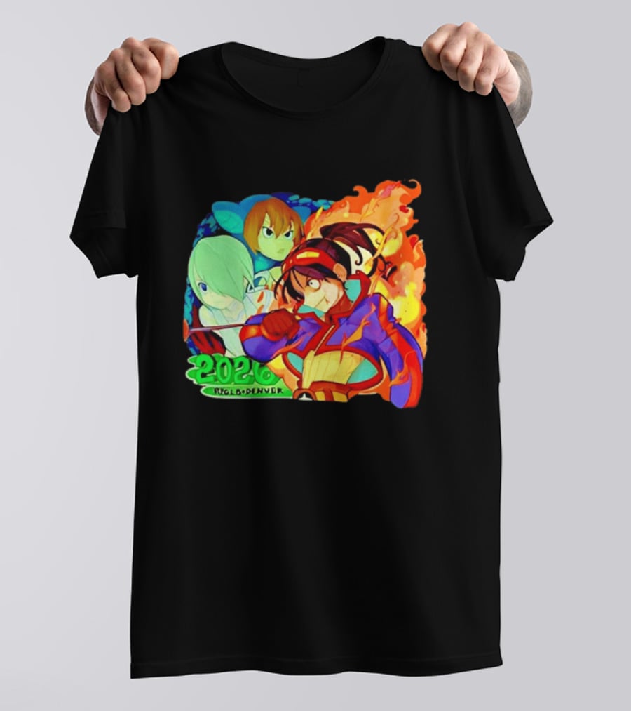 Snake Dragon 2020 Anime Group Denver Flaming Warrior T-Shirt