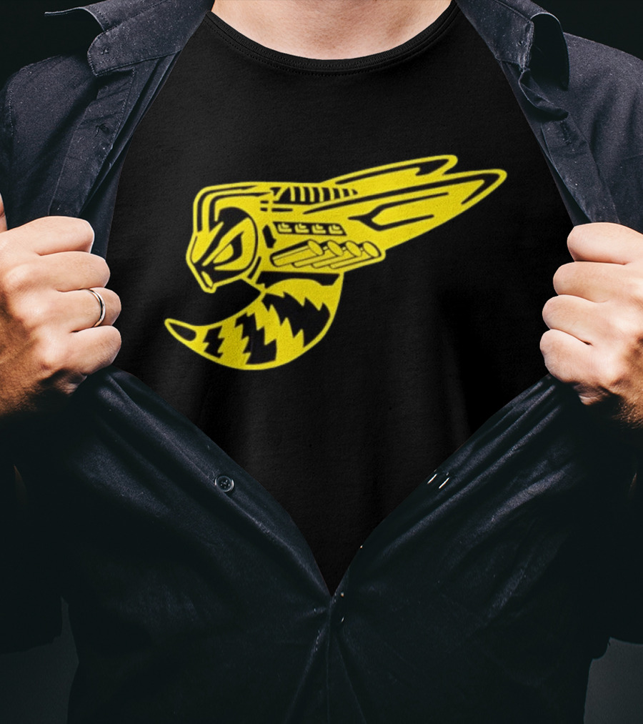Supercharged Hornet Racing Style Yellow Black Hornet T-Shirt