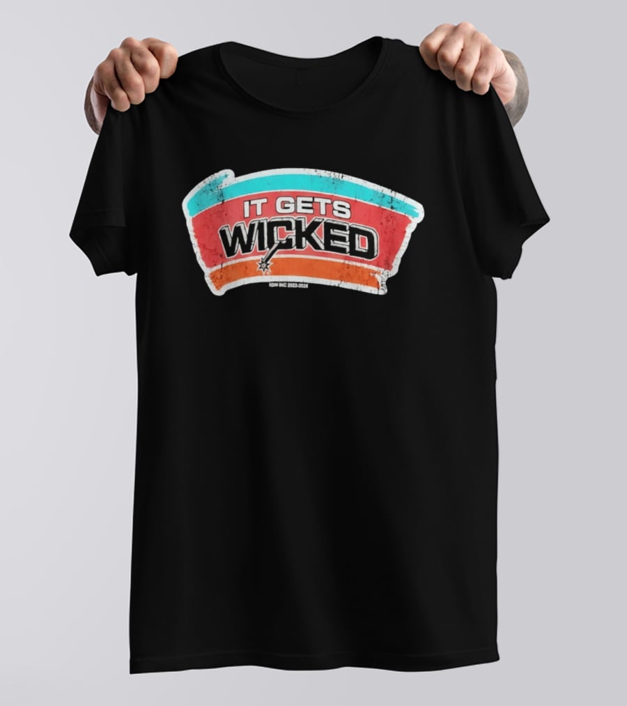 It Gets Wicked Spurs Fiesta Distressed Retro Vintage 2023 T-Shirt