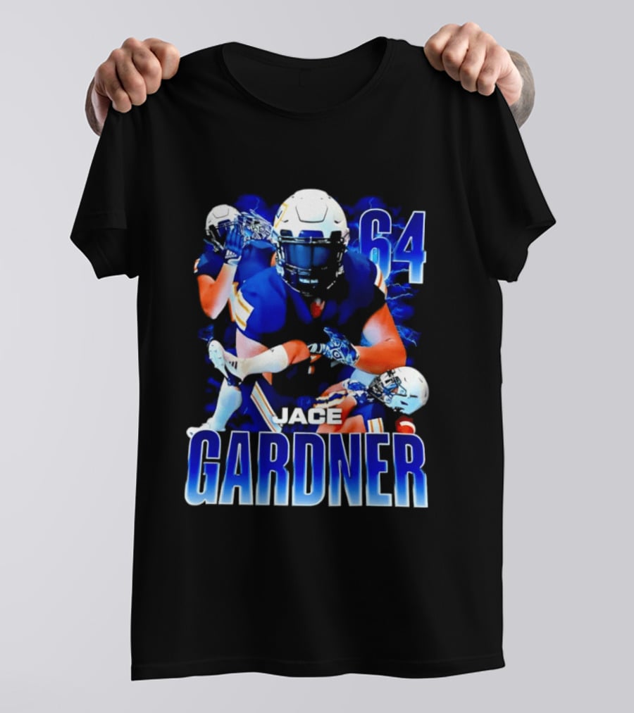 Jace Gardner 64 Football Lightning Sports T-Shirt