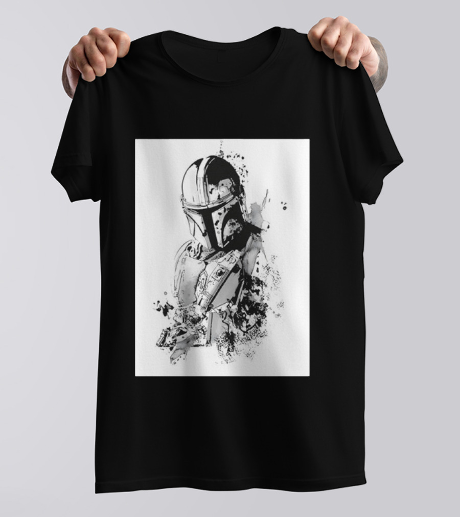 Star Wars The Mandalorian Din Djarin Bounty Hunter Beskar Armor Series T-Shirt