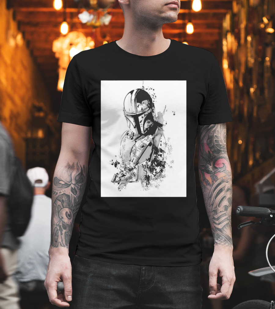 Star Wars The Mandalorian Din Djarin Bounty Hunter Beskar Armor Series T-Shirt