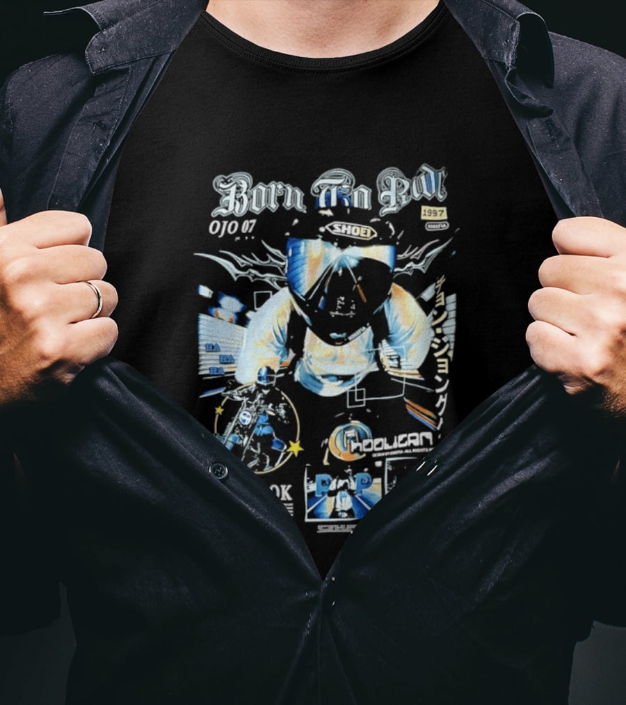 Born To Ride Jungkook Shoei Helmet Hooligan Motorcycle Biker 010 T-Shirt