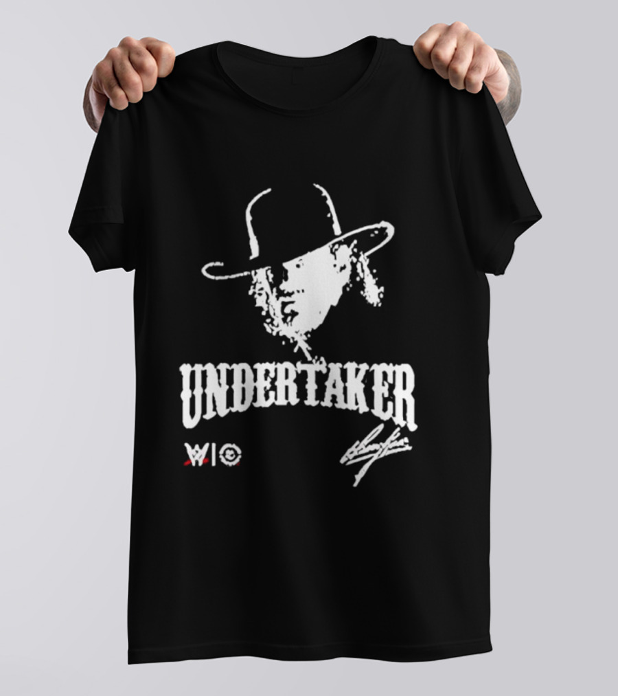 Undertaker WWE Hat Icon With Signature T-Shirt