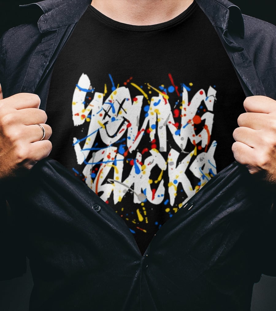 Young Bucks Colorful Splatter Street T-Shirt