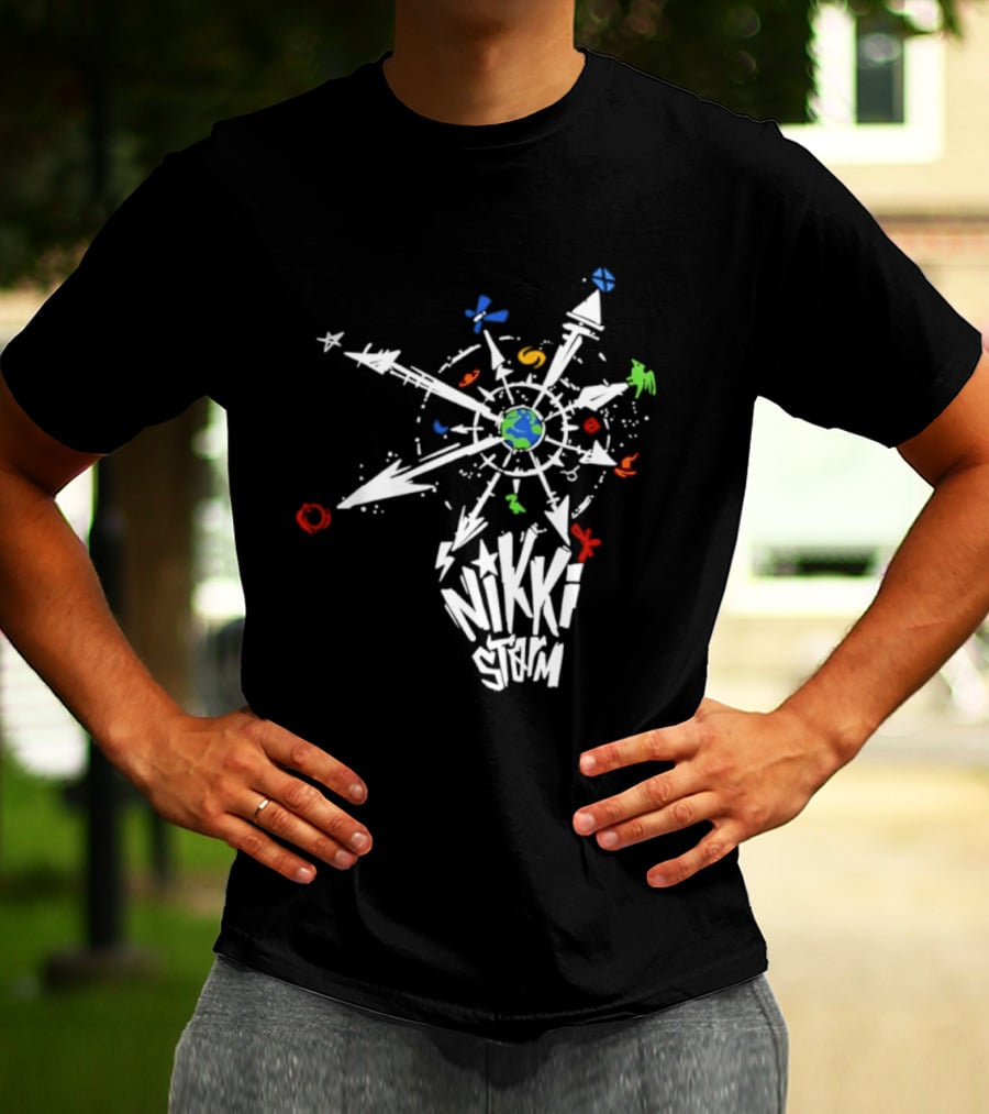Nikki Storm Multiverse Compass Earth Adventure Multicolor T-Shirt