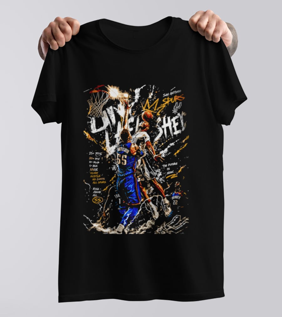 San Antonio Spurs Vs OKC Thunder The Future Is Now Basketball Matchup Live Let Em Know T-Shirt