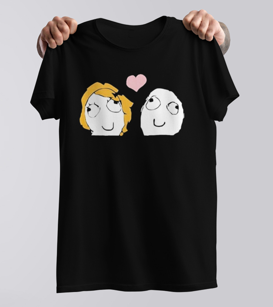 Derp Derpina Heart Rage Comic 2026 T-Shirt