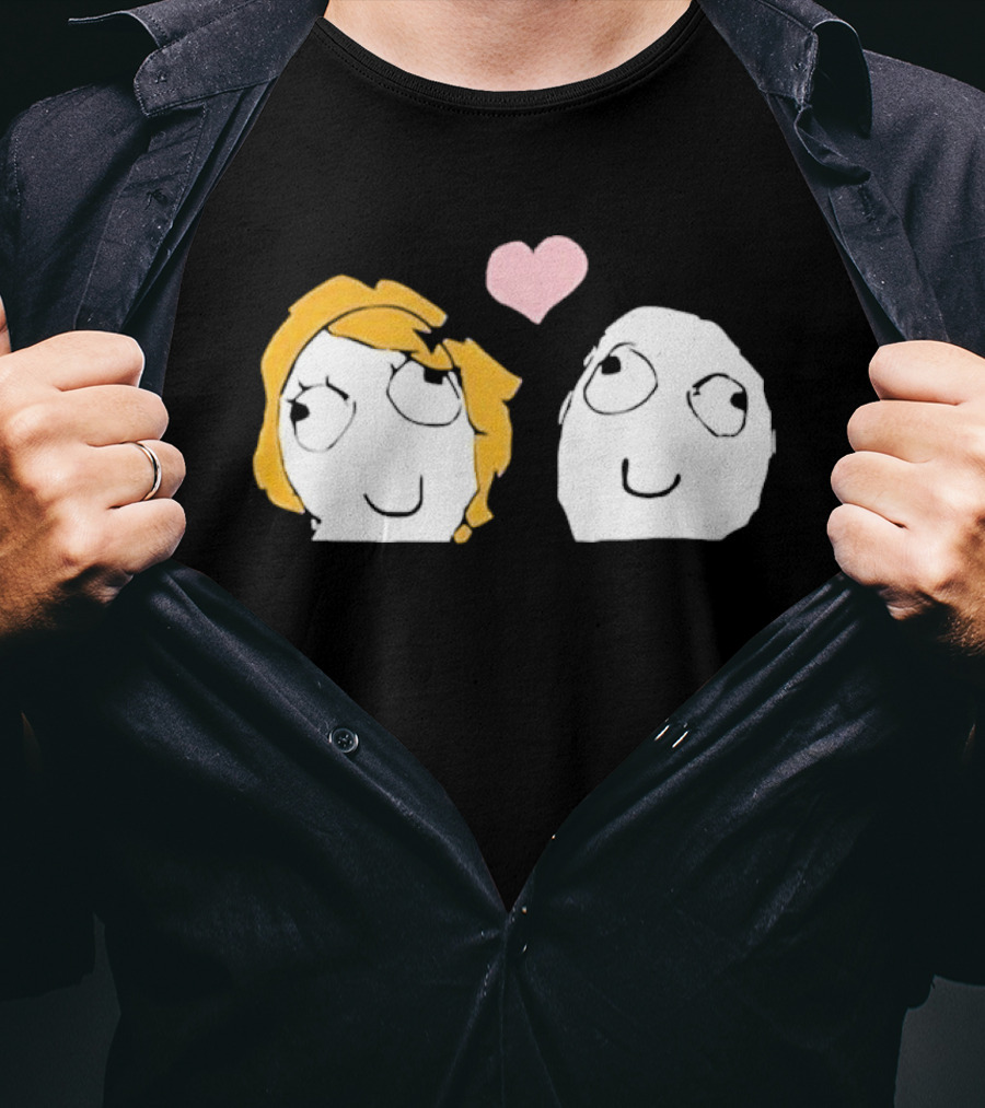 Derp Derpina Heart Rage Comic 2026 T-Shirt