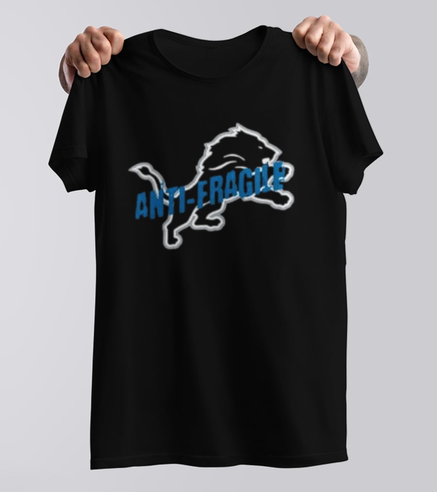 Detroit Lions Anti Fragile Jack Campbell Linebacker Collaboration T-Shirt