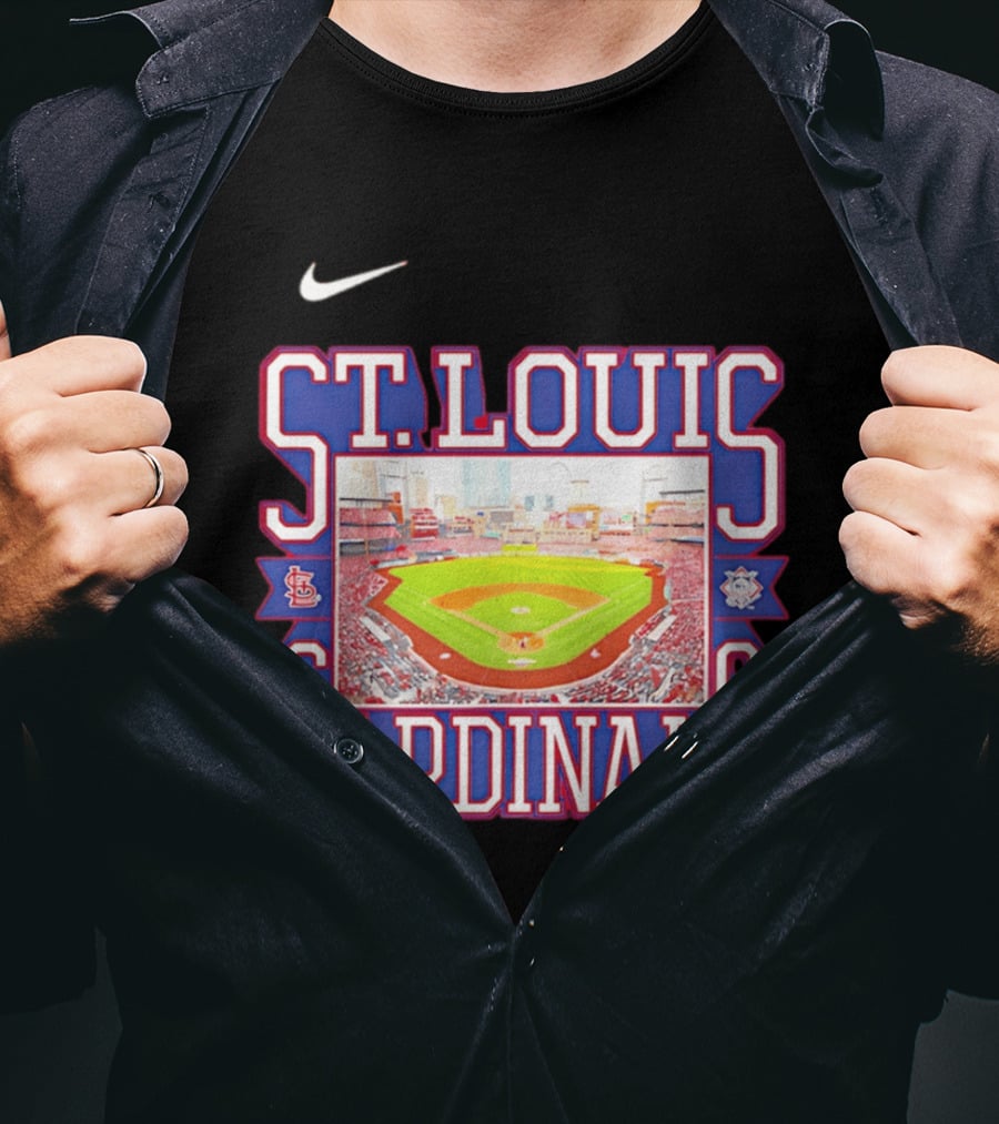 St. Louis Cardinals Baseball Stadium Nike MLB T-Shirt