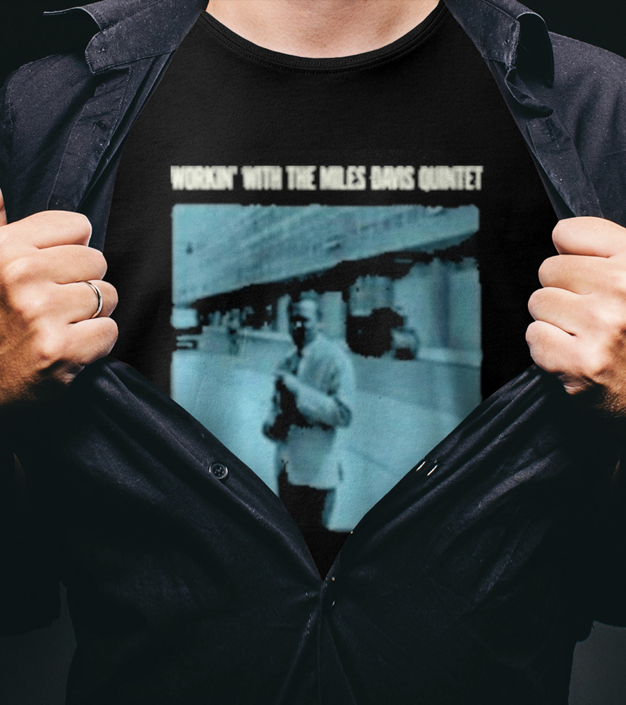 Workin' Miles Davis Quintet Blue Album Cover Streetscape T-Shirt