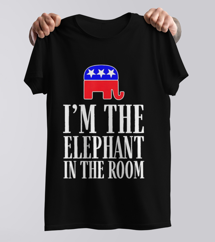 I'm The Elephant In The Room Republican Party Symbol Stars T-Shirt