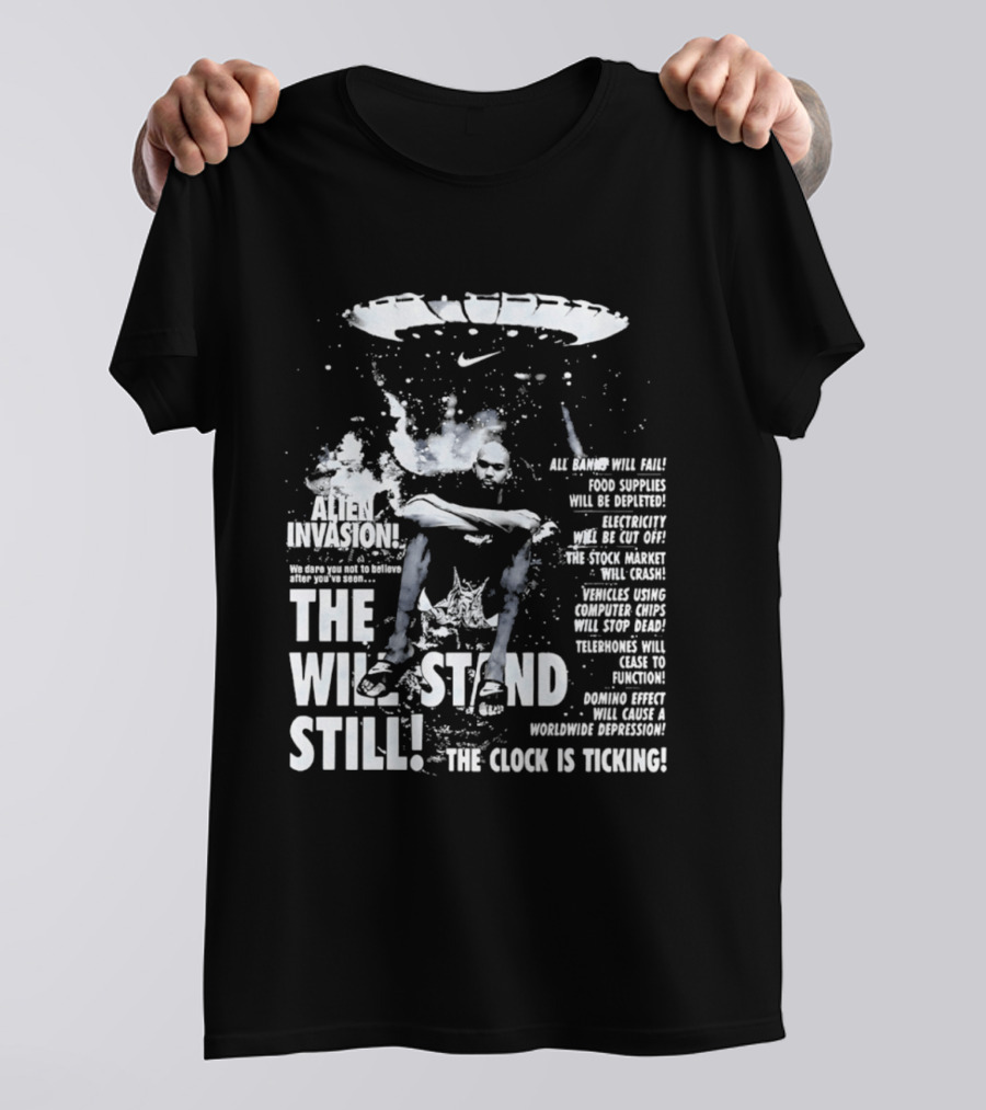 Victor Wembanyama San Antonio Spurs Alien Invasion The Will Stand Still The Is Ticking T-Shirt