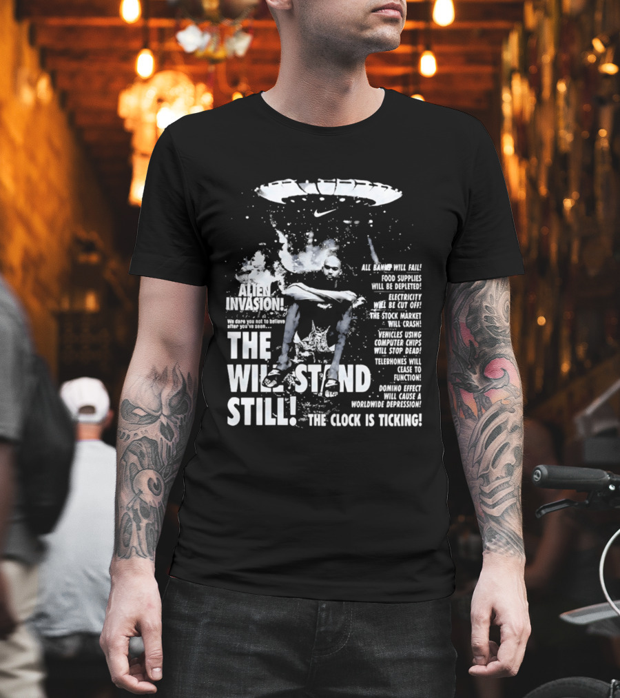 Victor Wembanyama San Antonio Spurs Alien Invasion The Will Stand Still The Is Ticking T-Shirt
