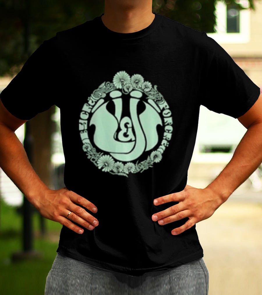 Massenomics Unpaid And Underrated Flowered Circular T-Shirt