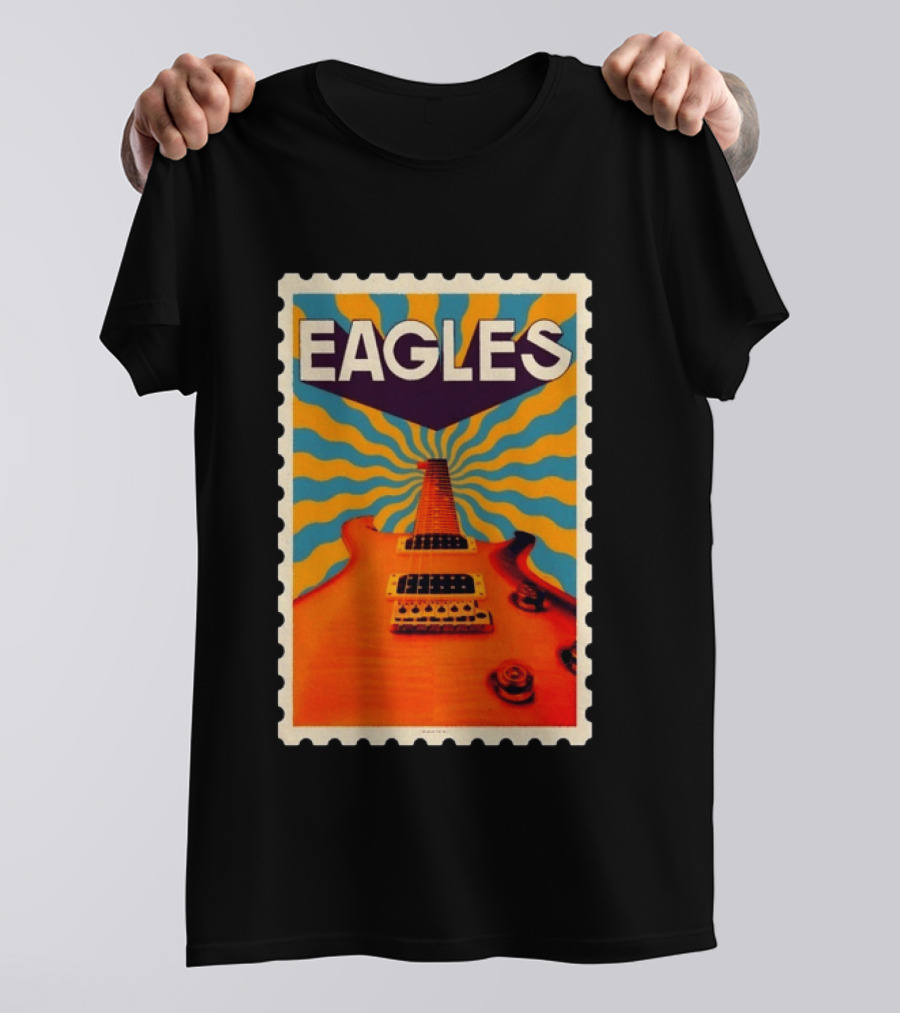 Eagles May 2026 Tour US Psychedelic Guitar Visual T-Shirt