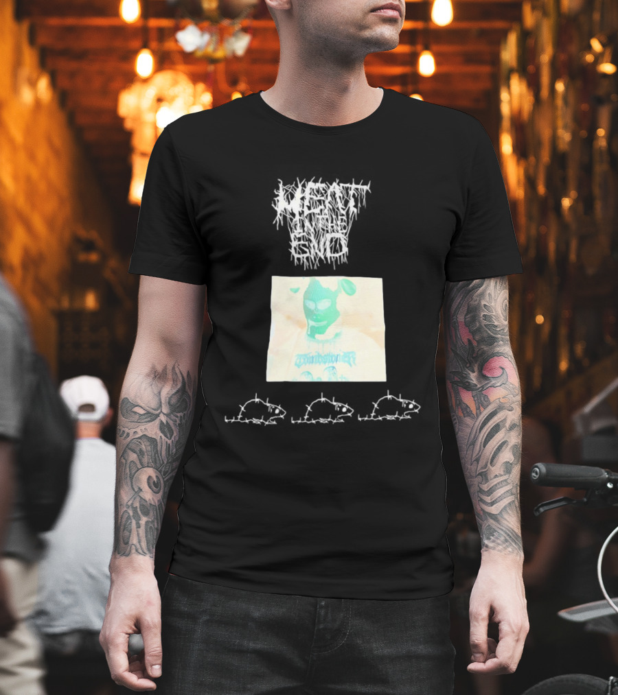 Windbreaker Rat Meat In The End Mysterious Masked Figure T-Shirt