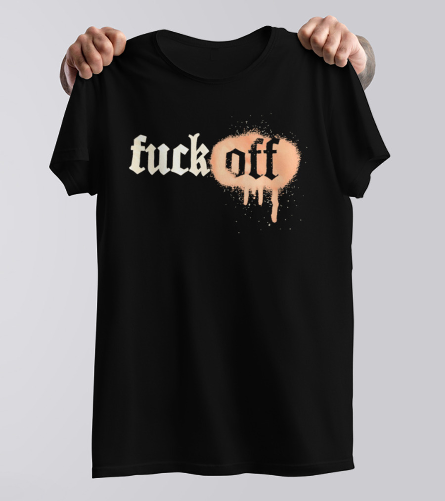 Fuck Off Gothic Graffiti T-Shirt