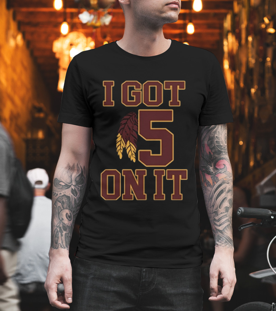 I Got 5 On It Football Feather Element T-Shirt