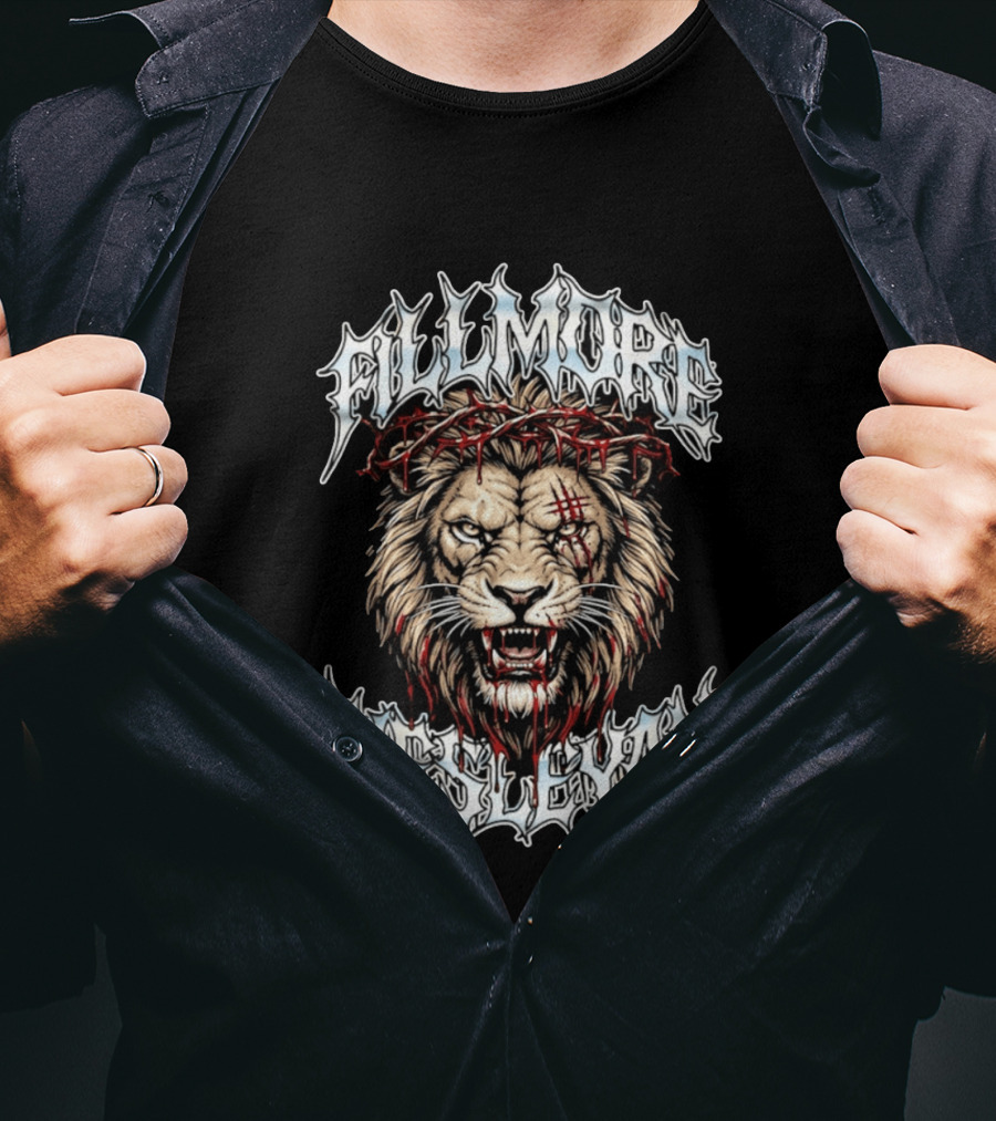 Fillmore Wesleyan Lion With Crown Of Thorns T-Shirt