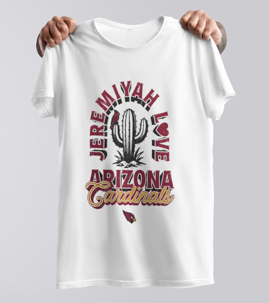 Jeremiah Love Arizona Cardinals Cactus NFL T-Shirt