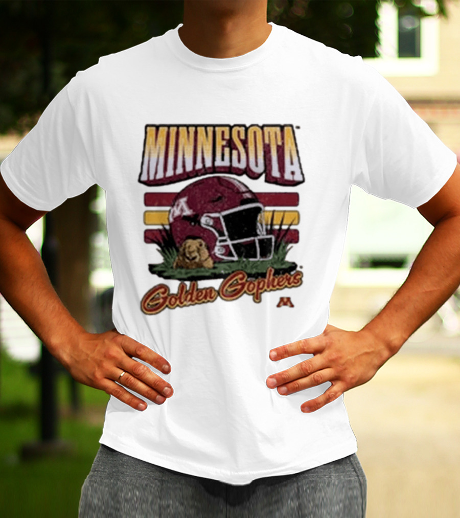 Minnesota Golden Gophers Football Helmet T-Shirt