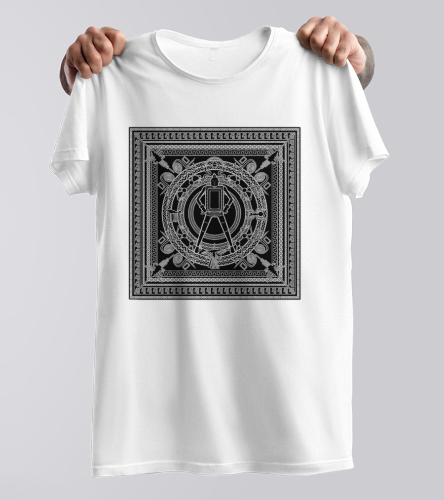 Aztec God Warrior Mesoamerican Calendar Stone Symbols Ancient Mexico Mythology T-Shirt