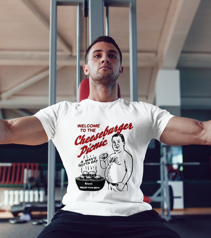 Welcome To The Cheeseburger Picnic A Man's Gotta Eat Ja Rule Shit Hawks T-Shirt