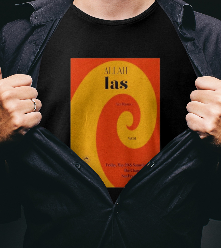 Allah Las Sam Blasucci The Chapel San Francisco May 29 30 2026 Tour West T-Shirt