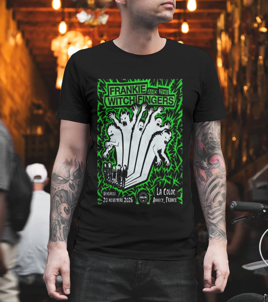 Frankie And The Witch Fingers 2026 La Coloc Annecy France Concert T-Shirt