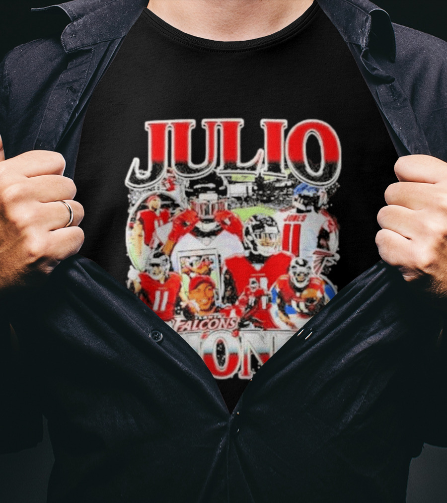 Julio Jones Iconic Atlanta Falcons Football Moments T-Shirt