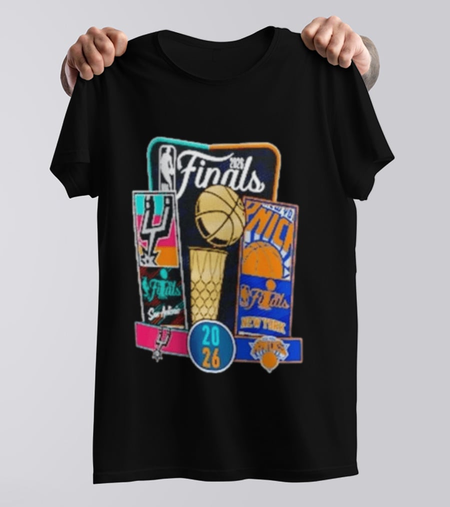 2026 NBA Finals San Antonio Spurs Vs New York Knicks Tickets Basketball Matchup T-Shirt
