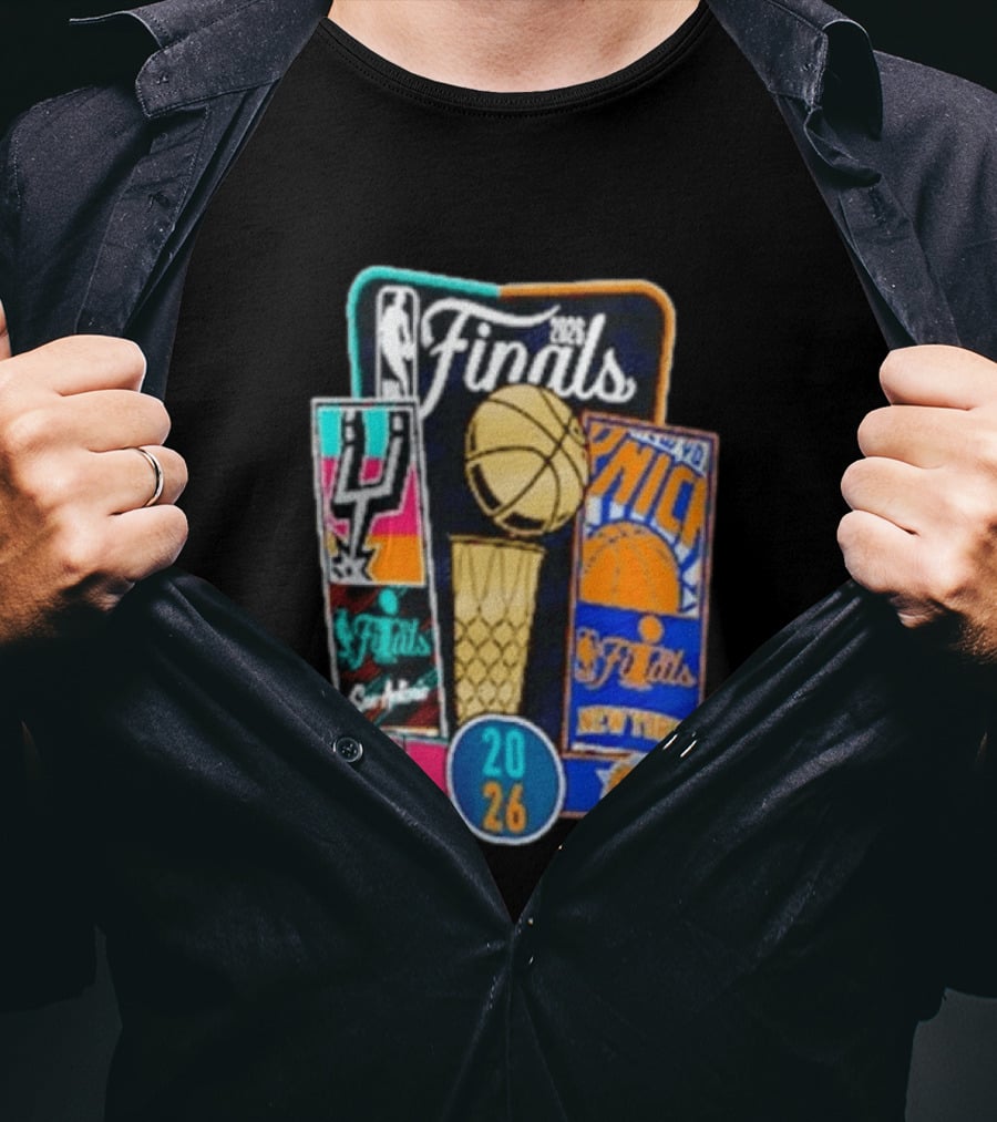 2026 NBA Finals San Antonio Spurs Vs New York Knicks Tickets Basketball Matchup T-Shirt